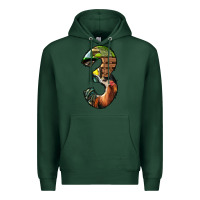 Sports Green farm life alphabet numbers 3 Premium Hoodie - BundleAndBundleShop
