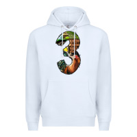 White farm life alphabet numbers 3 Premium Hoodie - BundleAndBundleShop