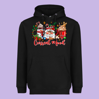 Current Mood Coffee Cups Heavyweight Hoodie Designed By Zillion Design Studio