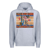 Heather Grey western usa soldier love tumbler Premium Hoodie - Artiststas