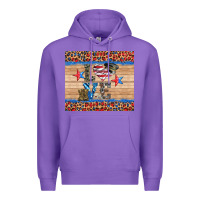 Purple western usa soldier love tumbler Premium Hoodie - Artiststas