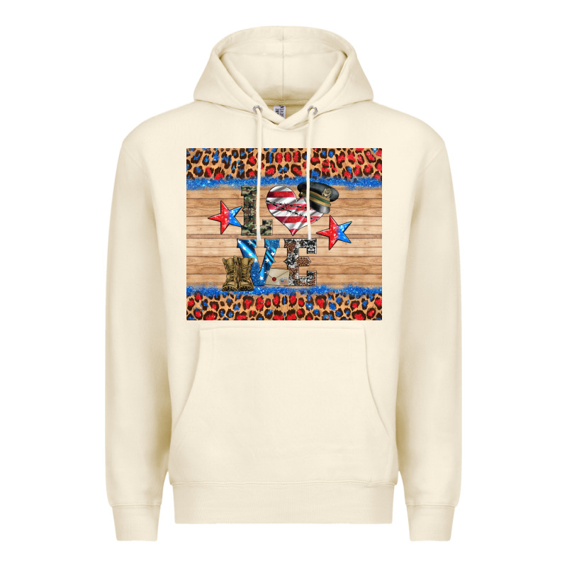Western Usa Soldier Love Tumbler Premium Hoodie by Artiststas | Teevron