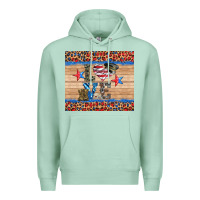 Seafoam western usa soldier love tumbler Premium Hoodie - Artiststas