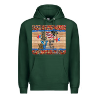 Sports Green western usa soldier love tumbler Premium Hoodie - Artiststas
