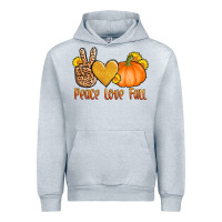 Heather Grey peace love fall Urban Hoodie - AdoDesignShop