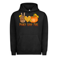 Pigment Black peace love fall Urban Hoodie - AdoDesignShop