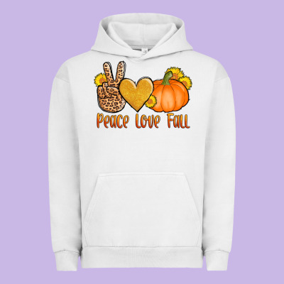 Peace Love Fall Urban Hoodie Designed By Adodesignshop