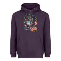 Plum easter pitbull Heavyweight Hoodie - RanaPortraitStore