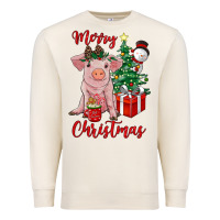 Sandshell merry christmas pig Premium Sweatshirt - RanaPortraitStore