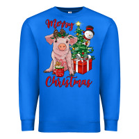 True Royal merry christmas pig Premium Sweatshirt - RanaPortraitStore
