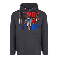 Smoke howdy howdy howdy 4th of july bull skull billie wi Heavyweight Hoodie - texasbilliewilder