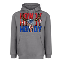 Storm howdy howdy howdy 4th of july bull skull billie wi Heavyweight Hoodie - texasbilliewilder