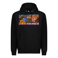 Black soldier mom license  plate Premium Hoodie - Artiststas