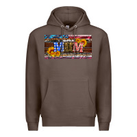 Coffee soldier mom license  plate Premium Hoodie - Artiststas