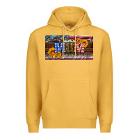 Mustard soldier mom license  plate Premium Hoodie - Artiststas