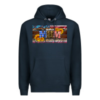 Navy soldier mom license  plate Premium Hoodie - Artiststas