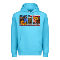 Ocean Blue soldier mom license  plate Premium Hoodie - Artiststas