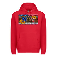 Red soldier mom license  plate Premium Hoodie - Artiststas