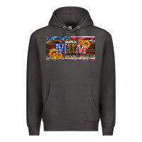 Smoke soldier mom license  plate Premium Hoodie - Artiststas