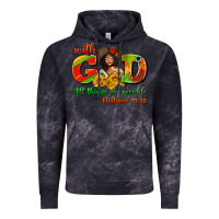 Cloud Black with god all things are possible juneteenth Vintage Hoodie - AdoDesignShop