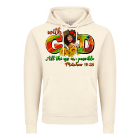 Vintage Artic with god all things are possible juneteenth Vintage Hoodie - AdoDesignShop