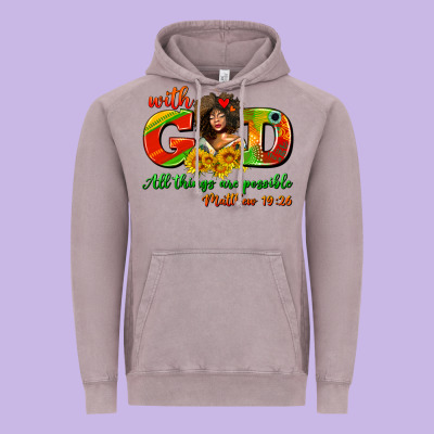 With God All Things Are Possible Juneteenth Vintage Hoodie Designed By Adodesignshop