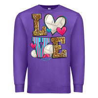 Purple love volleyball Premium Sweatshirt - Zillion Design Studio