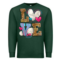 Sports Green love volleyball Premium Sweatshirt - Zillion Design Studio