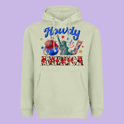 Heavyweight Hoodie howdy america western