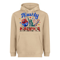 Mushroom howdy america western Heavyweight Hoodie - texasbilliewilder