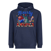Navy howdy america western Heavyweight Hoodie - texasbilliewilder