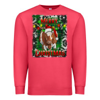 Cardinal merry christmas longhorn cow Premium Sweatshirt - RanaPortraitStore