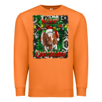 Carrot merry christmas longhorn cow Premium Sweatshirt - RanaPortraitStore