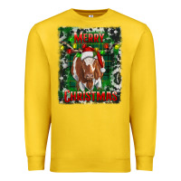 Merry Christmas Longhorn Cow Premium Sweatshirt | Teevron
