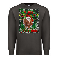 Smoke merry christmas longhorn cow Premium Sweatshirt - RanaPortraitStore