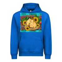 Western Chicks Coop Animals Sunflowers Cactus Serape Leopard Turquoise Urban Hoodie | Teevron