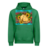 Emerald western chicks coop animals sunflowers cactus serape leopard turquoise Urban Hoodie - Artiststas