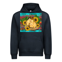 Navy western chicks coop animals sunflowers cactus serape leopard turquoise Urban Hoodie - Artiststas