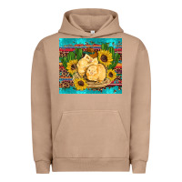 Pigment Burro western chicks coop animals sunflowers cactus serape leopard turquoise Urban Hoodie - Artiststas