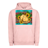 Pigment Salmon western chicks coop animals sunflowers cactus serape leopard turquoise Urban Hoodie - Artiststas