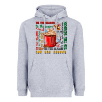 Heather Grey tis the season Heavyweight Hoodie - Zillion Design Studio
