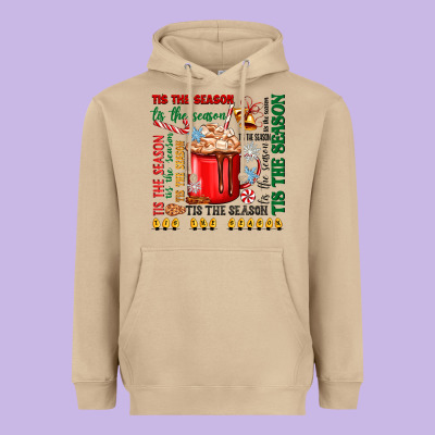 Tis The Season Heavyweight Hoodie Designed By Zillion Design Studio
