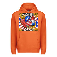 Carrot patriotic popsicles and sunflowers Premium Hoodie - BundleAndBundleShop