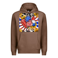 Chestnut patriotic popsicles and sunflowers Premium Hoodie - BundleAndBundleShop