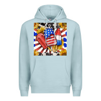 Blue Mist patriotic popsicles and sunflowers Premium Hoodie - BundleAndBundleShop