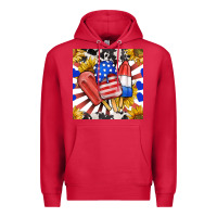 Cardinal patriotic popsicles and sunflowers Premium Hoodie - BundleAndBundleShop