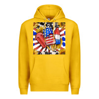 Lemon patriotic popsicles and sunflowers Premium Hoodie - BundleAndBundleShop