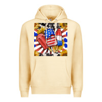 Pina Colada patriotic popsicles and sunflowers Premium Hoodie - BundleAndBundleShop