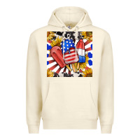Sandshell patriotic popsicles and sunflowers Premium Hoodie - BundleAndBundleShop