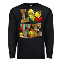 Black love softball Premium Sweatshirt - Zillion Design Studio